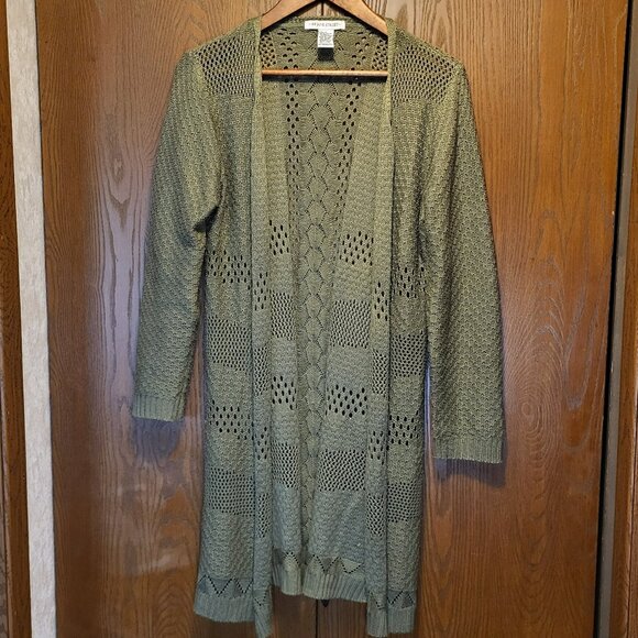 99 Jane St Cardigan - Olive - Picture 1 of 2